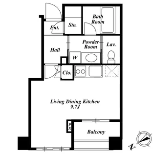 KDXレジデンス高輪【3階】の間取り