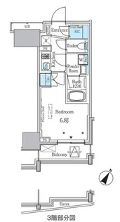 ラテスト白金台【10階】の間取り