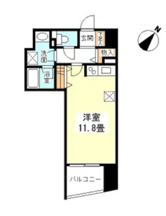 TKフラッツ渋谷【8階】の間取り