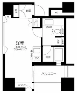 ザ・タワー芝浦【5階】の間取り