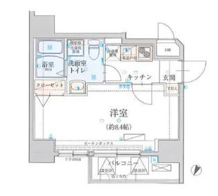 リヴシティ一番町【8階】の間取り