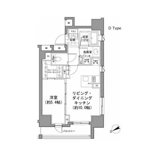 パークハビオ八丁堀【11階】の間取り