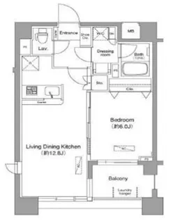 ドゥーエ月島【2階】の間取り