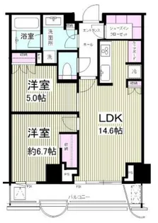 パークコート神宮北参道ザタワー【12階】の間取り