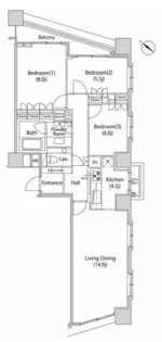 3LDKの間取り画像