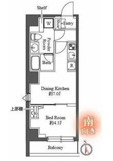 グランパセオ日本橋イースト【5階】の間取り
