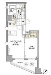 パークハビオ渋谷【4階】の間取り