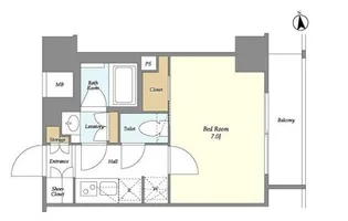 1Kの間取り画像