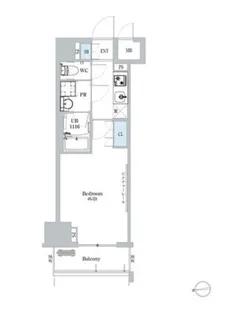 1Kの間取り画像