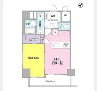 エムレジデンス浅草橋【6階】の間取り