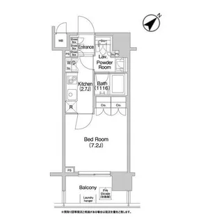 コンフォリア神楽坂デュー【2階】の間取り