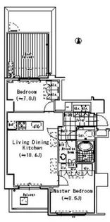 アルティスコート南青山【4階】の間取り