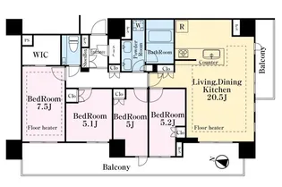 ブランズ本郷【10階】の間取り