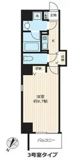 メトロフロント神田【9階】の間取り