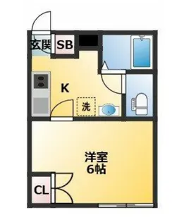 早稲田鶴巻町IMAハウス【4階】の間取り