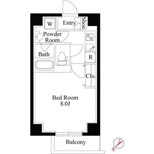 グランパセオ神楽坂【2階】の間取り