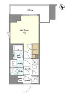 市谷台町坂フロント【4階】の間取り