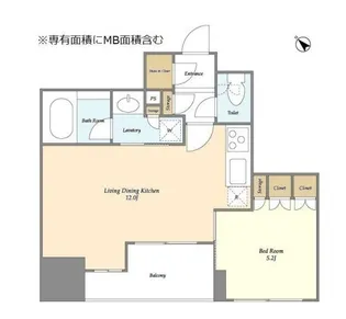 クレストコート日本橋人形町【5階】の間取り