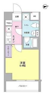 メインステージ白金高輪駅前【2階】の間取り