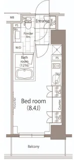 パークハビオ元浅草【5階】の間取り
