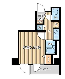シティスパイア新富町【3階】の間取り