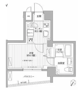 ルヴェール日本橋小伝馬町【7階】の間取り