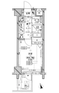 パレステュディオ早稲田【3階】の間取り