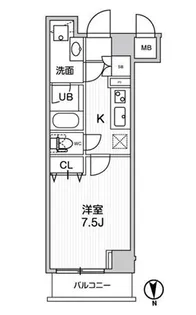 グランド神楽坂【1階】の間取り
