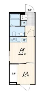 フレア神楽坂【2階】の間取り