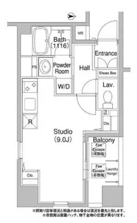 コンフォリア銀座イースト【6階】の間取り