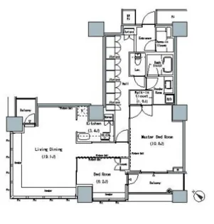 ザ東京タワーズミッドタワー【29階】の間取り
