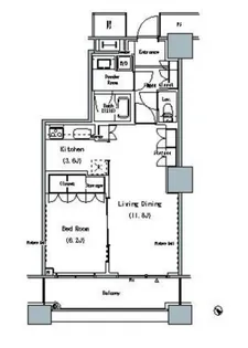 ザ東京タワーズミッドタワー【14階】の間取り