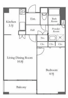 リバーシティ21イーストタワーズⅡ【8階】の間取り