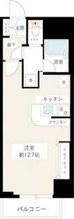 カスタリア新宿御苑【5階】の間取り