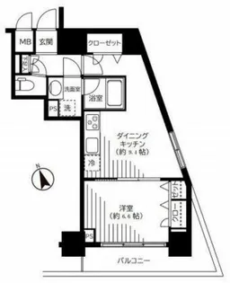 銀座レジデンス伍番館【13階】の間取り