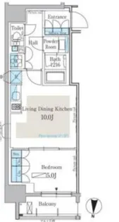 パークアクシス日本橋本町【4階】の間取り