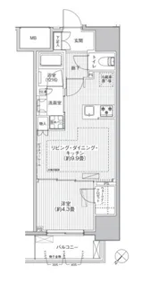 サンウッド東日本橋フラッツ【3階】の間取り