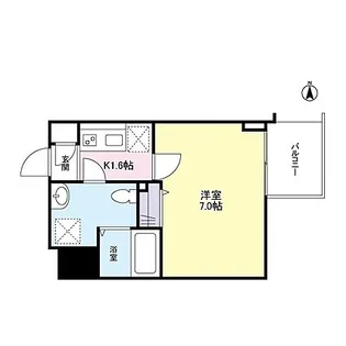 1Kの間取り画像