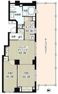 パークホームズ六本木乃木坂アーバンレジデンス【4階】の間取り