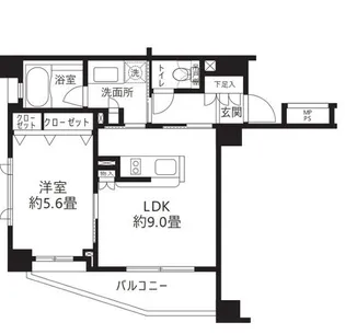 クリオ渋谷ラ・モード【5階】の間取り
