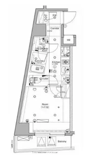 シーフォルム白金高輪【8階】の間取り