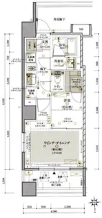 クレヴィア恵比寿【4階】の間取り