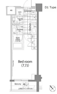 パークハビオ中目黒【3階】の間取り