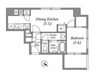 オーパスホームズ三田【3階】の間取り