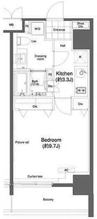 東京都新宿区市谷柳町【マンション】の間取り