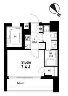 中目黒ウエスト【8階】の間取り