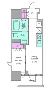 クロスレジデンス神田神保町【10階】の間取り