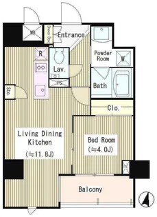 ラティオ南青山【2階】の間取り