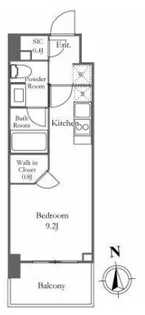 ザ・パークワンズ芝公園【8階】の間取り