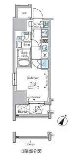 1Kの間取り画像